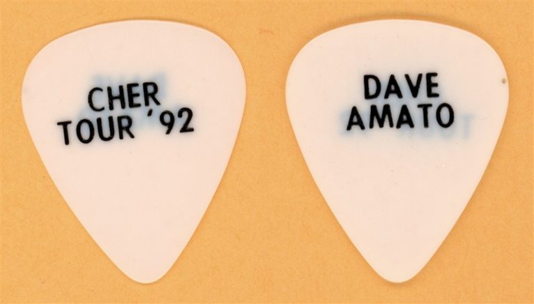 Cher Dave Amato Vintage Guitar Pick - 1992 World Tour