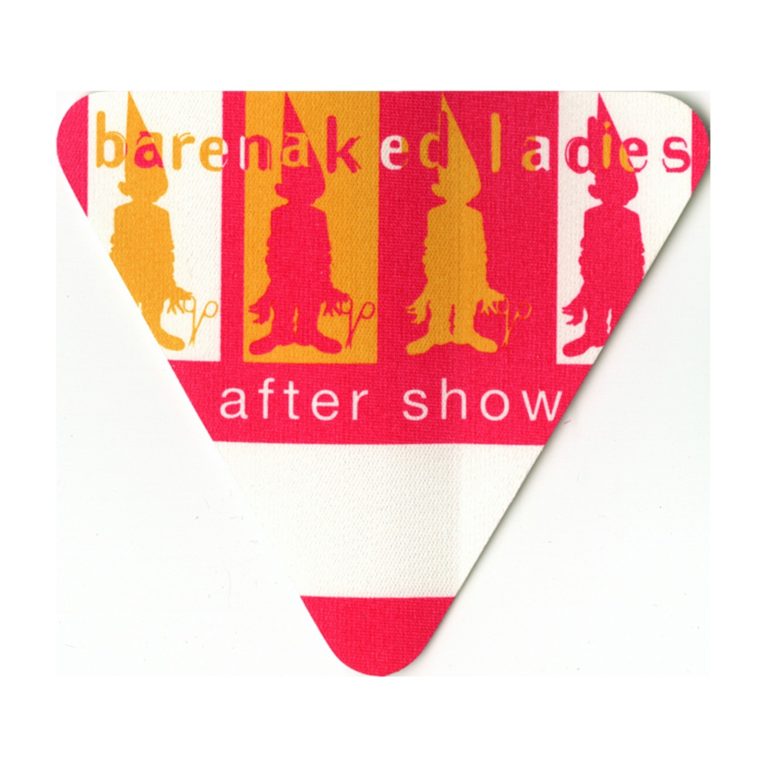 Barenaked Ladies 1999 Stunt Concert Tour Aftershow Backstage Pass