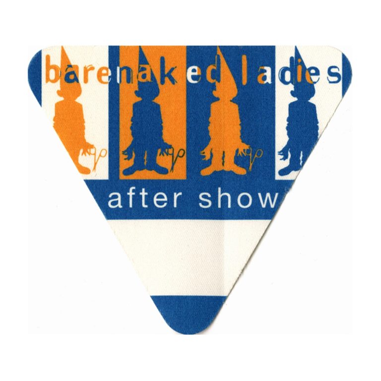 Barenaked Ladies 1999 Stunt Concert Tour Aftershow Backstage Pass
