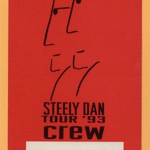 Steely Dan 1993 Concert Tour Crew Backstage Pass