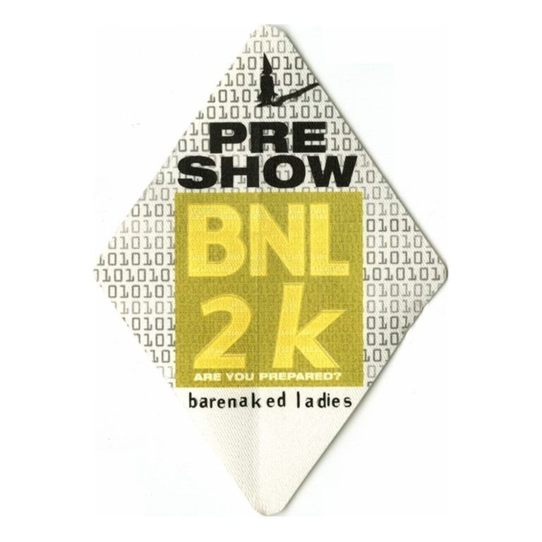 Barenaked Ladies 2000 Maroon Concert Tour Preshow Backstage Pass