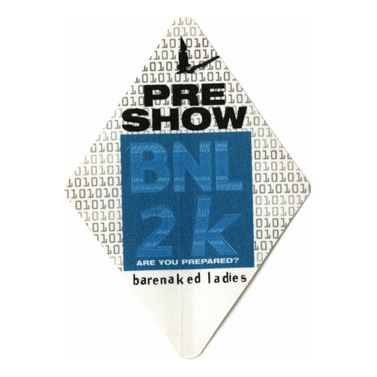 Barenaked Ladies 2000 Maroon Concert Tour Preshow Backstage Pass