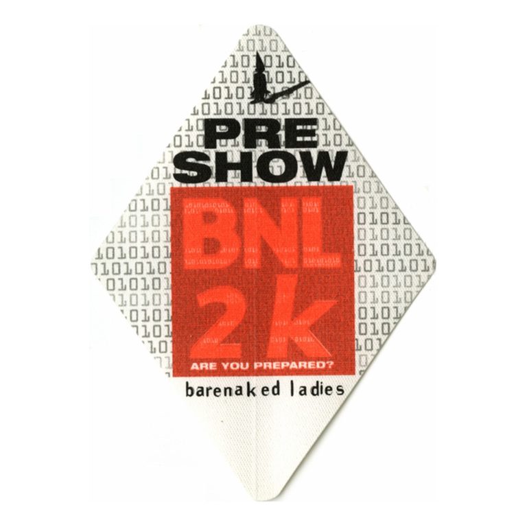 Barenaked Ladies 2000 Maroon Concert Tour Preshow Backstage Pass