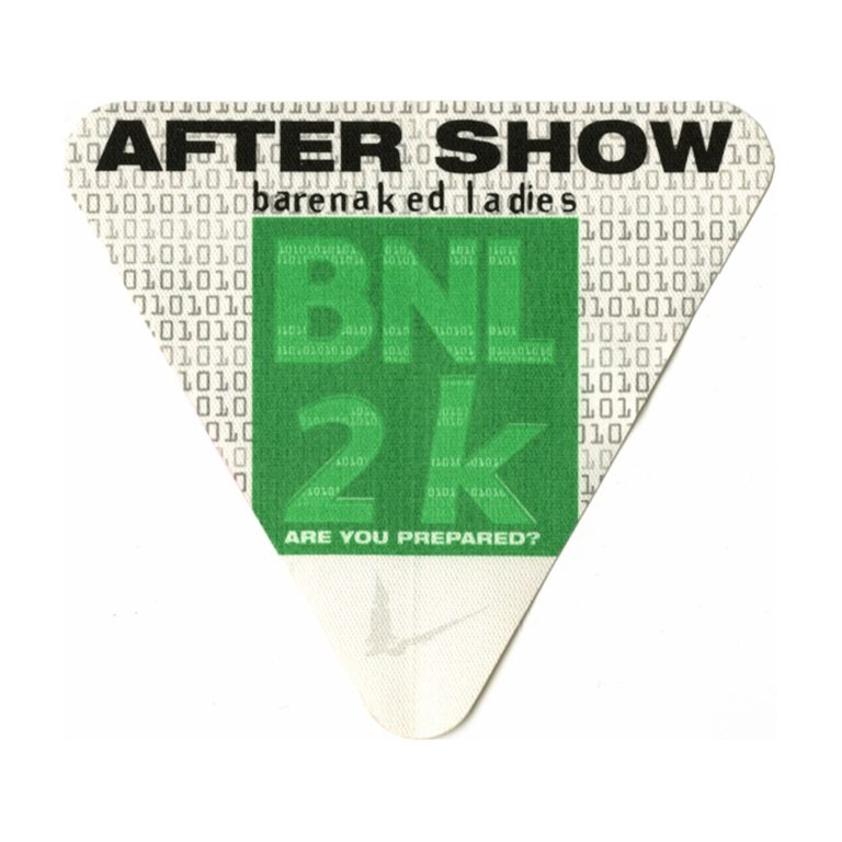 Barenaked Ladies 2000 Maroon Concert Tour Aftershow Backstage Pass