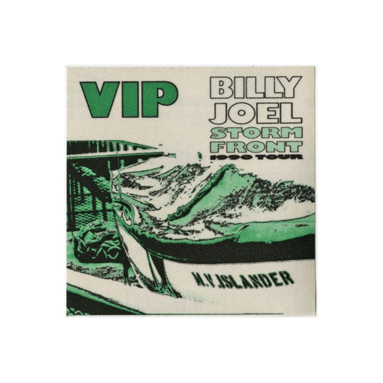 Billy Joel 1990 Storm Front Concert Tour VIP Backstage Pass