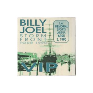 Billy Joel 1990 Storm Front Concert Tour VIP Backstage Pass