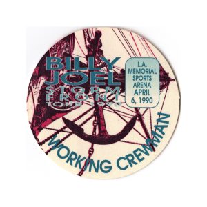 Billy Joel 1990 Storm Front Concert Tour Working Backstage Pass