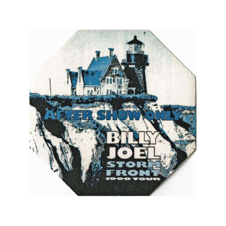 Billy Joel 1990 Storm Front Concert Tour After Show Backstage Pass