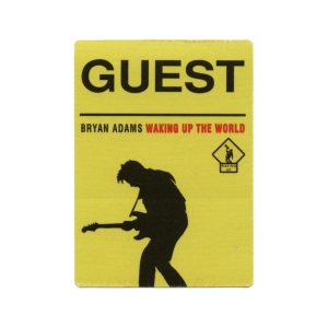 Bryan Adams 1991 Waking up the World Concert Tour Guest Backstage Pass