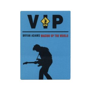 Bryan Adams 1991 Waking up the World Concert Tour VIP Backstage Pass