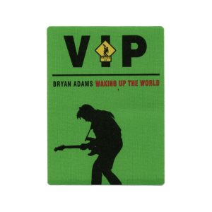 Bryan Adams 1991 Waking up the World Concert Tour VIP Backstage Pass