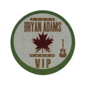 Bryan Adams 2009 Bare Bones Concert Tour VIP Backstage Pass