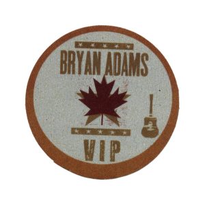 Bryan Adams 2009 Bare Bones Concert Tour VIP Backstage Pass