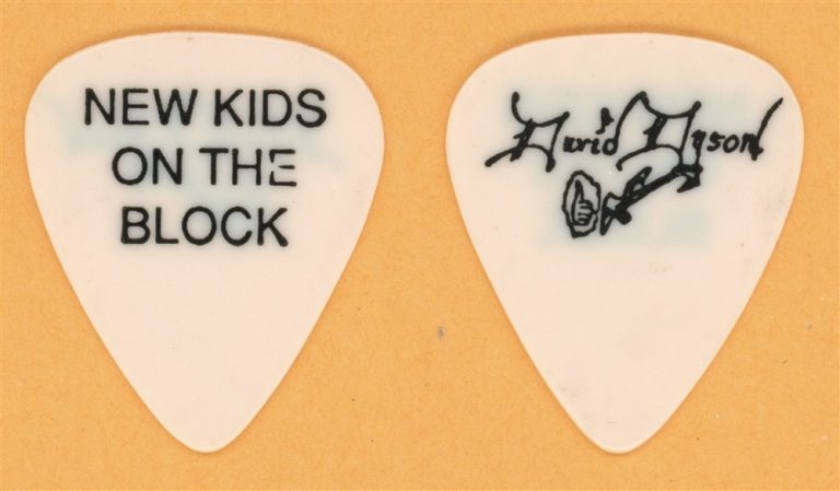 New Kids on The Block David Dyson Vintage Guitar Pick - 1988 Hangin' Tough Tour