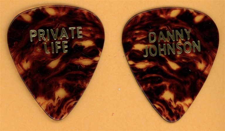 Private Life Danny Johnson Vintage Guitar Pick - 1990 US Tour