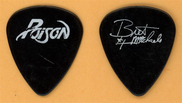 Poison Bret Michaels Vintage Guitar Pick - 1988 Open Up and Say Ahh! Tour
