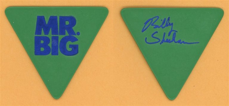 Mr. Big Billy Sheehan Vintage Guitar Pick - 1991 Lean Into It Tour