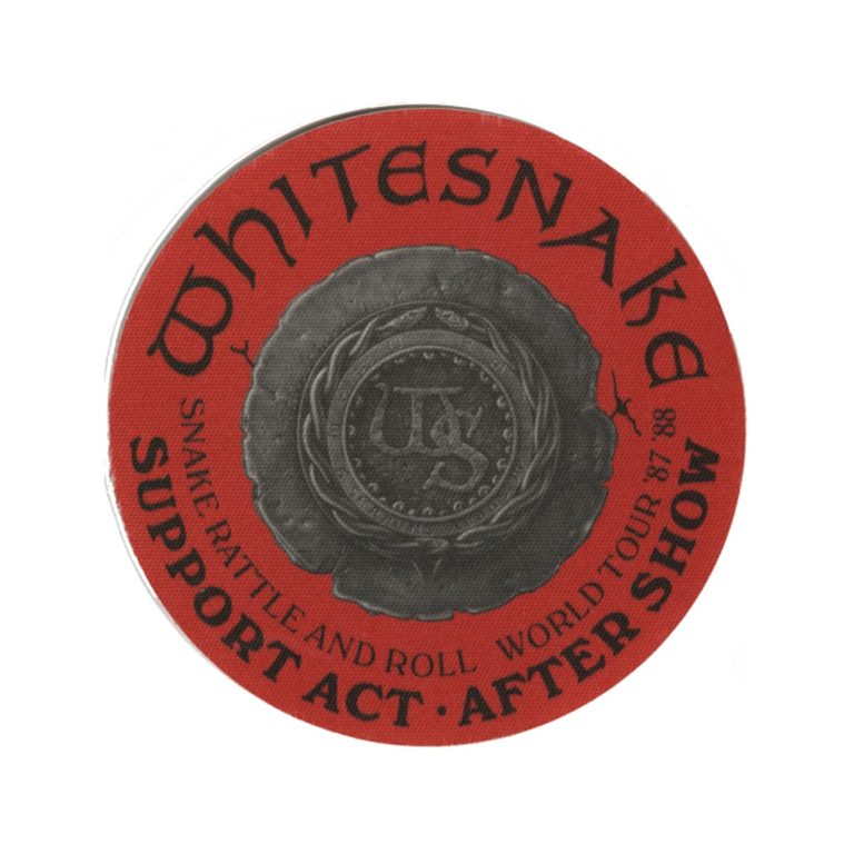 Whitesnake 1987 Snake, Rattle and Roll Concert Tour Support Backstage Pass