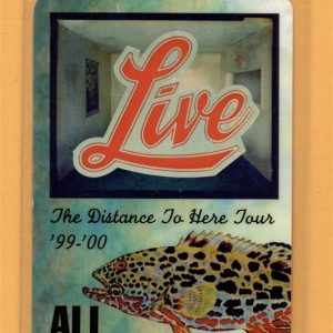 +Live+ 1999 The Distance To Here Tour All Access Laminated Backstage Pass