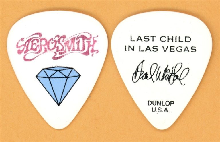 Aerosmith Brad Whitford Vintage Guitar Pick - Last Child in Las Vegas Tour