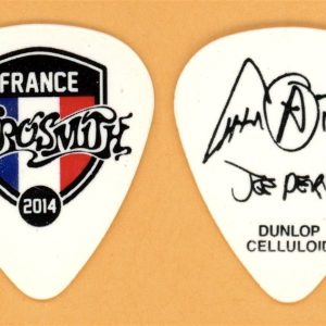 Aerosmith Joe Perry Authentic Original Guitar Pick - 2014 Tour France