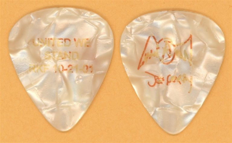 Aerosmith Joe Perry Vintage Guitar Pick - 2001 United We Stand Tour