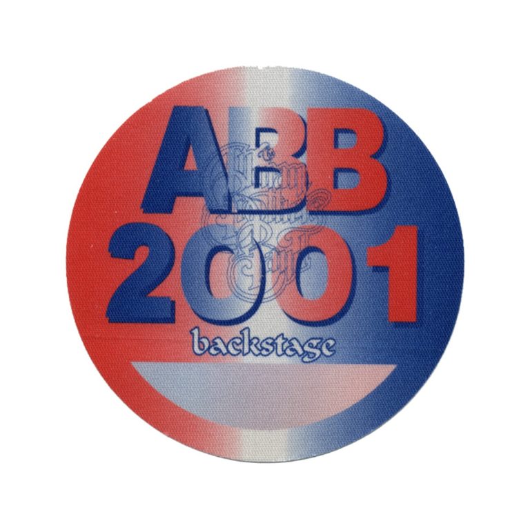 Allman Brothers 2001 Concert Tour Backstage Pass