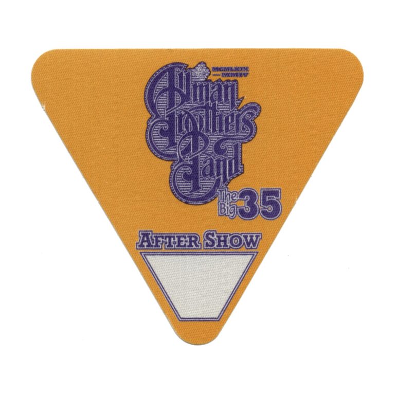 Allman Brothers 2004 One Way Out Concert Tour After Show Backstage Pass