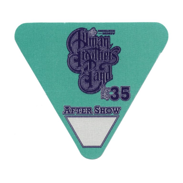 Allman Brothers 2004 One Way Out Concert Tour After Show Backstage Pass