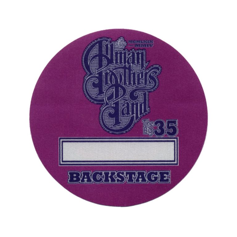 Allman Brothers 2004 One Way Out Concert Tour Backstage Pass