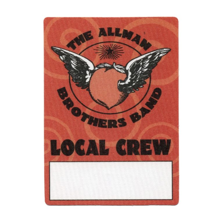 Allman Brothers 2005 One Way Out Concert Tour Local Crew Backstage Pass