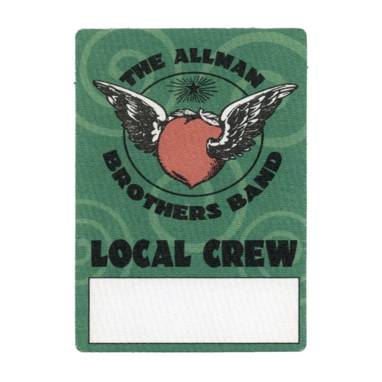Allman Brothers 2005 One Way Out Concert Tour Local Crew Backstage Pass