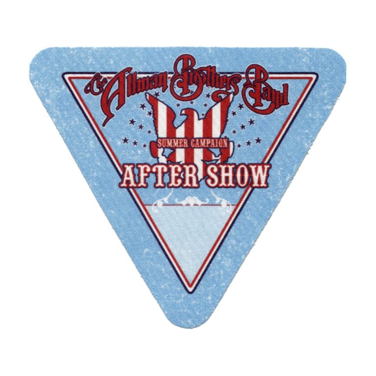 Allman Brothers 2008 Summer Campaign Concert Tour After Show Backstage Pass