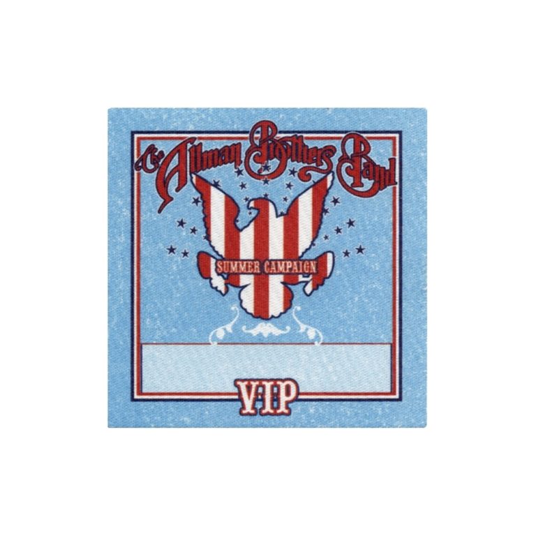 Allman Brothers 2008 Summer Campaign Concert Tour VIP Backstage Pass