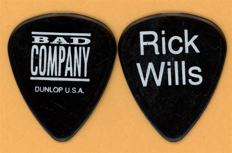 Bad Company Rick Wills Vintage Guitar Pick - 1990 Holy Water Tour