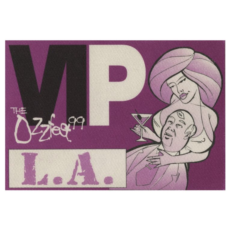 Ozzy Osbourne 1999 Black Sabbath Ozzfest Concert Tour VIP Backstage Pass