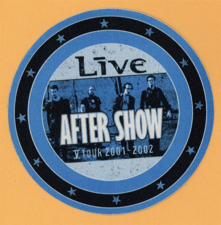 +Live+ 2001 V Ed Kowalczyk Concert Tour AFTER SHOW Backstage Pass