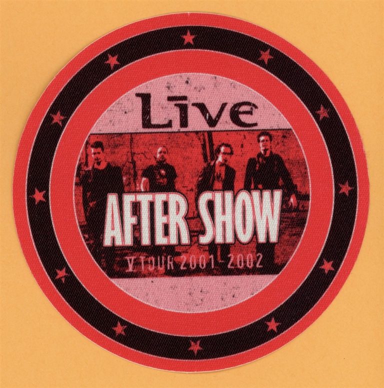 +Live+ 2001 V Ed Kowalczyk Concert Tour AFTER SHOW Backstage Pass