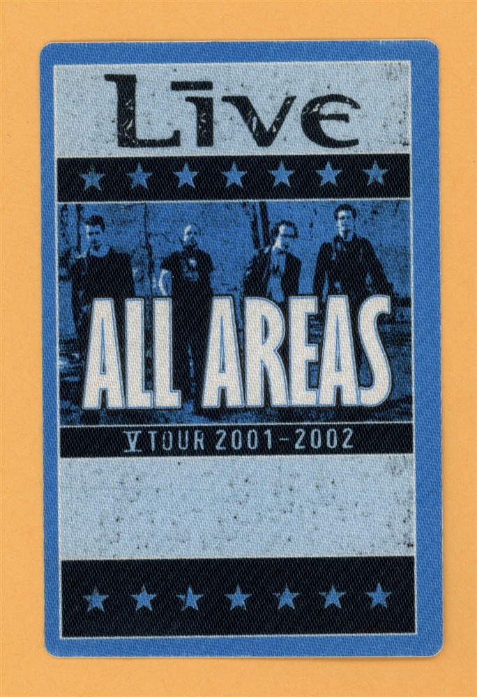 +Live+ 2001 V Ed Kowalczyk Concert Tour ALL AREAS Backstage Pass
