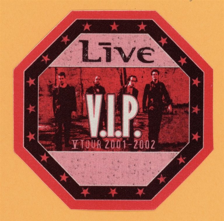 +Live+ 2001 V Ed Kowalczyk Concert Tour VIP Backstage Pass