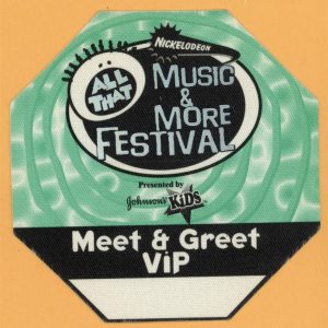 98 Degrees 2000 w/ Aaron Carter Nikelodeon Music & More Festival Backstage Pass