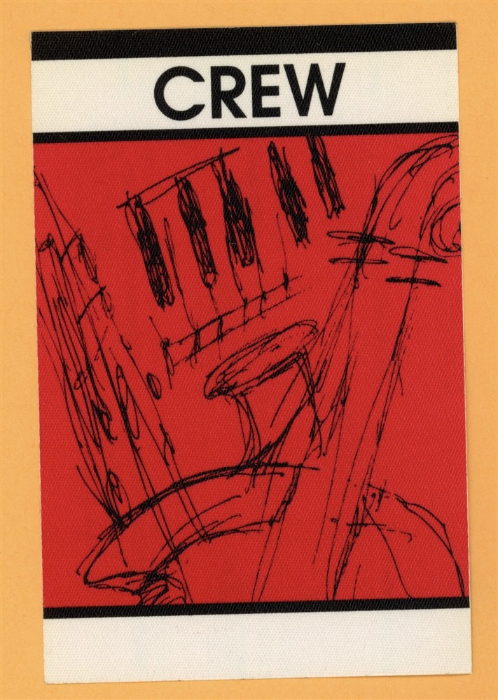 Kenny G 1988 Silhouette Concert Tour CREW Backstage Pass