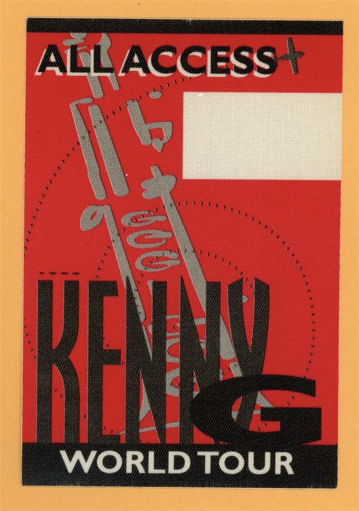 Kenny G 1993 Concert Tour ALL ACCESS Backstage Pass