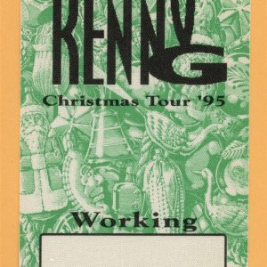 Kenny G 1995 Christmas Concert Tour WORKING Backstage Pass