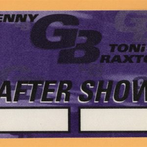 Kenny G 1996 Secrets Concert Tour w/ Toni Braxton AFTER SHOW Backstage Pass