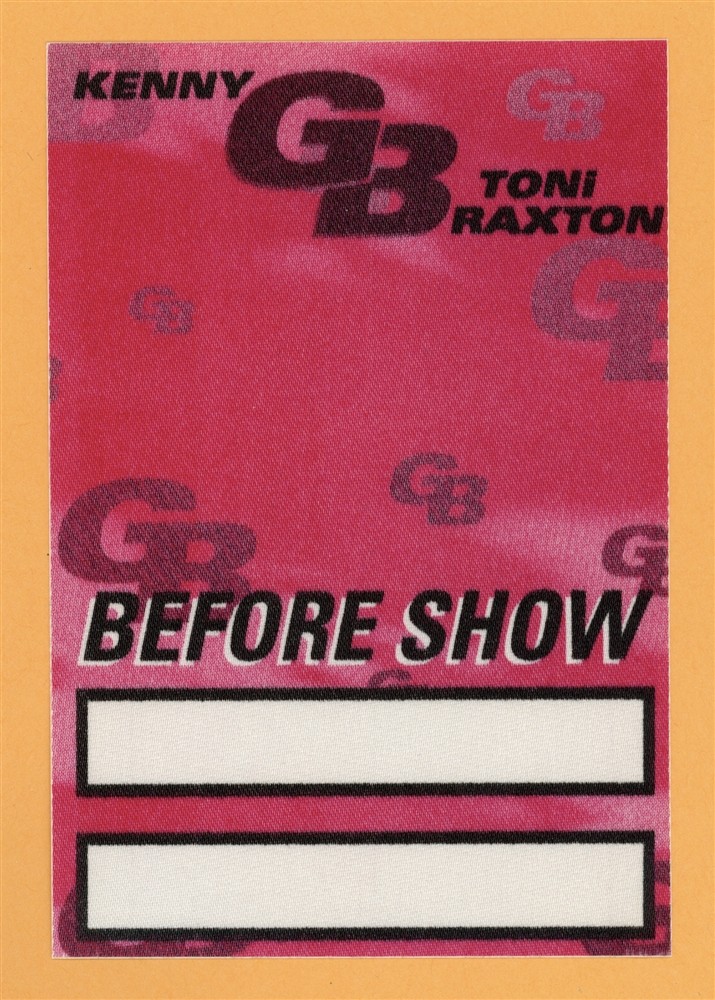 Kenny G 1996 Secrets Concert Tour w/ Toni Braxton BEFORE SHOW Backstage Pass