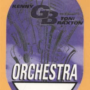 Kenny G 1996 Secrets Concert Tour w/ Toni Braxton ORCHESTRA Backstage Pass