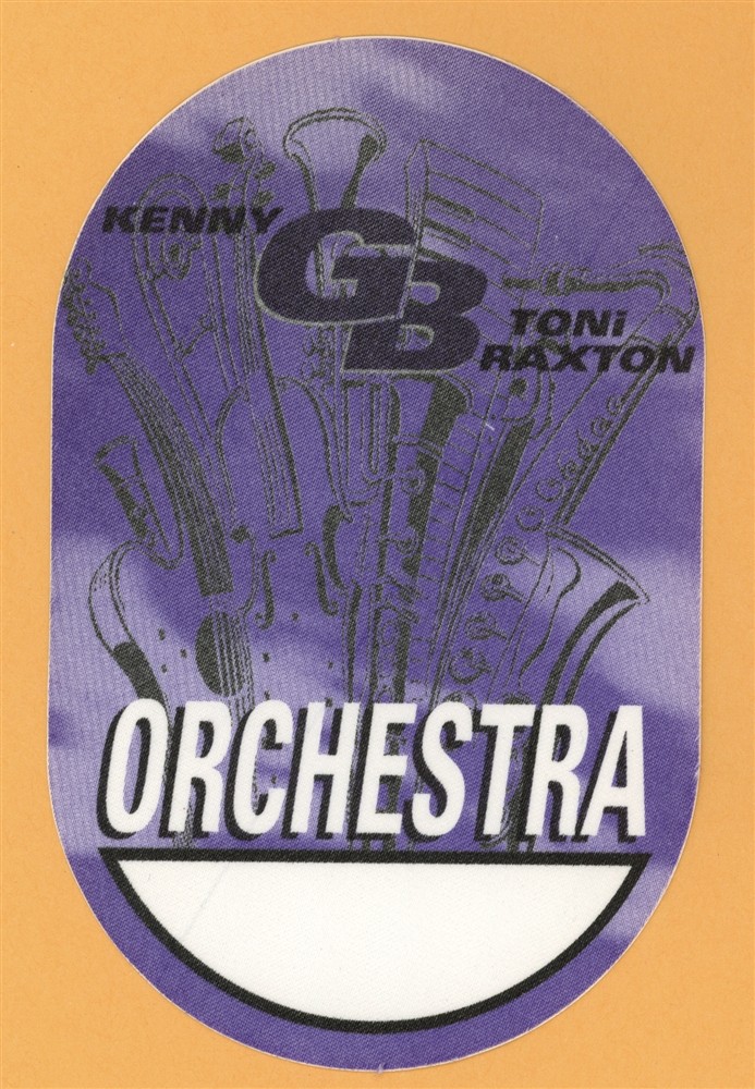 Kenny G 1996 Secrets Concert Tour w/ Toni Braxton ORCHESTRA Backstage Pass