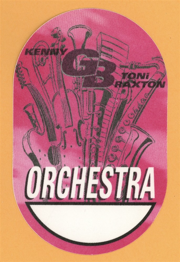 Kenny G 1996 Secrets Concert Tour w/ Toni Braxton ORCHESTRA Backstage Pass