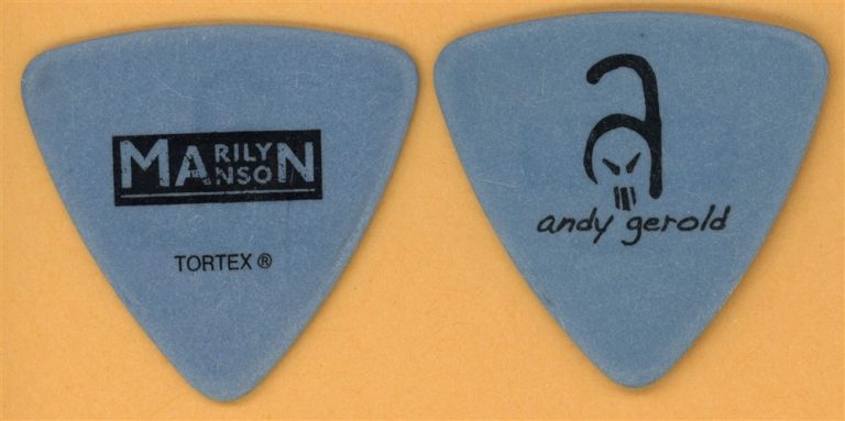 Marilyn Manson Andy Gerold Vintage Guitar Pick - 2009 High End of Low Tour